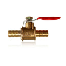 1/4 Inch Brass Barb Ball Valves For 8MM Water Tube