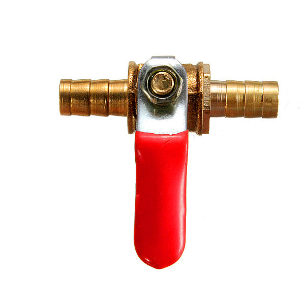 1/4 Inch Brass Barb Ball Valves For 8MM Water Tube