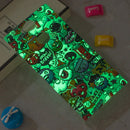 For Sony Xperia XA2 Noctilucent Colors Rubbish Pattern TPU Soft Back Case Protective Cover