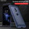 Brushed Texture Carbon Fiber Shockproof TPU Case for Sony Xperia XZ3(Navy Blue)