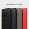 Brushed Texture Carbon Fiber Shockproof TPU Case for Sony Xperia XZ3(Black)