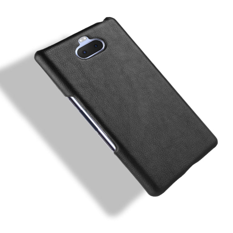 Shockproof Litchi Texture PC + PU Case for Sony Xperia 10 (Black)