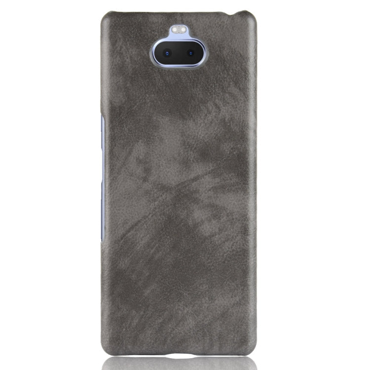 Shockproof Litchi Texture PC + PU Case for Sony Xperia 10 (Grey)