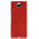 Shockproof Litchi Texture PC + PU Case for Sony Xperia 10 (Red)