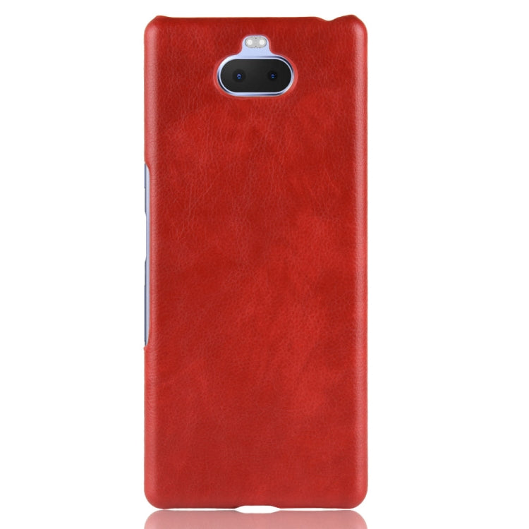 Shockproof Litchi Texture PC + PU Case for Sony Xperia 10 (Red)