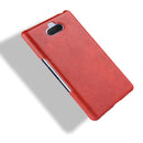 Shockproof Litchi Texture PC + PU Case for Sony Xperia 10 (Red)