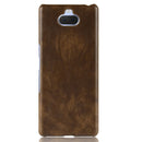 Shockproof Litchi Texture PC + PU Case for Sony Xperia 10 (Brown)