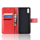 Retro Crazy Horse Texture Horizontal Flip Leather Case for Sony Xperia L3, with Holder & Card Slots & Wallet & Lanyard (Red)