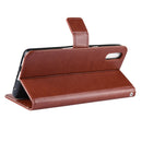 Retro Crazy Horse Texture Horizontal Flip Leather Case for Sony Xperia L3, with Holder & Card Slots & Wallet & Lanyard (Brown)