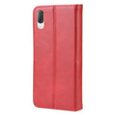Magnetic Snap Retro Crazy Horse Texture Horizontal Flip Leather Case for Sony Xperia L3, with Holder & Card Slots & Photo Frame (Red)