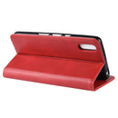 Magnetic Snap Retro Crazy Horse Texture Horizontal Flip Leather Case for Sony Xperia L3, with Holder & Card Slots & Photo Frame (Red)
