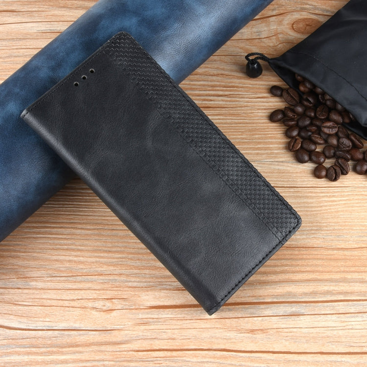 Magnetic Buckle Retro Texture Horizontal Flip Leather Case for Sony Xperia 10 Plus, with Holder & Card Slots & Wallet (Black)
