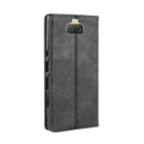 Magnetic Buckle Retro Texture Horizontal Flip Leather Case for Sony Xperia 10 Plus, with Holder & Card Slots & Wallet (Black)