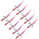 10 Pcs Lures Baits Treble Hooks with Feather Outdoor Use For Fishing Hot