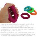 4 Pcs HomeGym 4U LLC HG4U Hand Strengthener Grip Rings - RESISTANCE