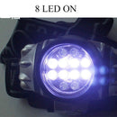 1pc 12 LED Headlamp Head Torch Waterproof Flashlight Hiking Camping Practical