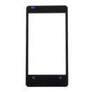 Front Screen Outer Glass Lens for Nokia Lumia 800(Black)