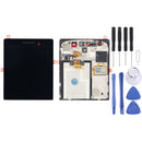 LCD Screen and Digitizer Full Assembly with Frame for BlackBerry P9983(Black)