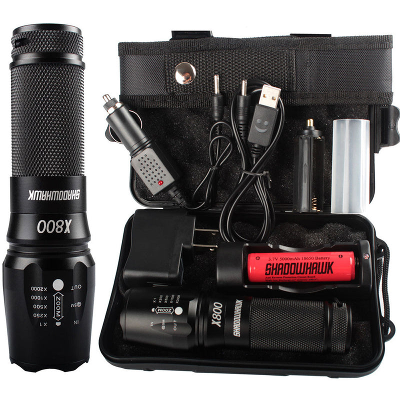 1 x Aluminum Alloy Ultra Bright LED Flashlight 18650 Rechargeable Torch Lanterna