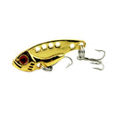 1x Real colorful lure fishing VIB vibration hard bait metal lure treble hook