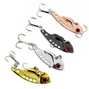 1x Real colorful lure fishing VIB vibration hard bait metal lure treble hook