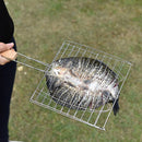 2x  Stainless Steel Barbecue Net Grill For Bake Fish Meat Outdoor BBQ Tool Hot