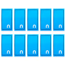 10 PCS for Sony Xperia X Compact / X Mini Rear Housing Cover Adhesive