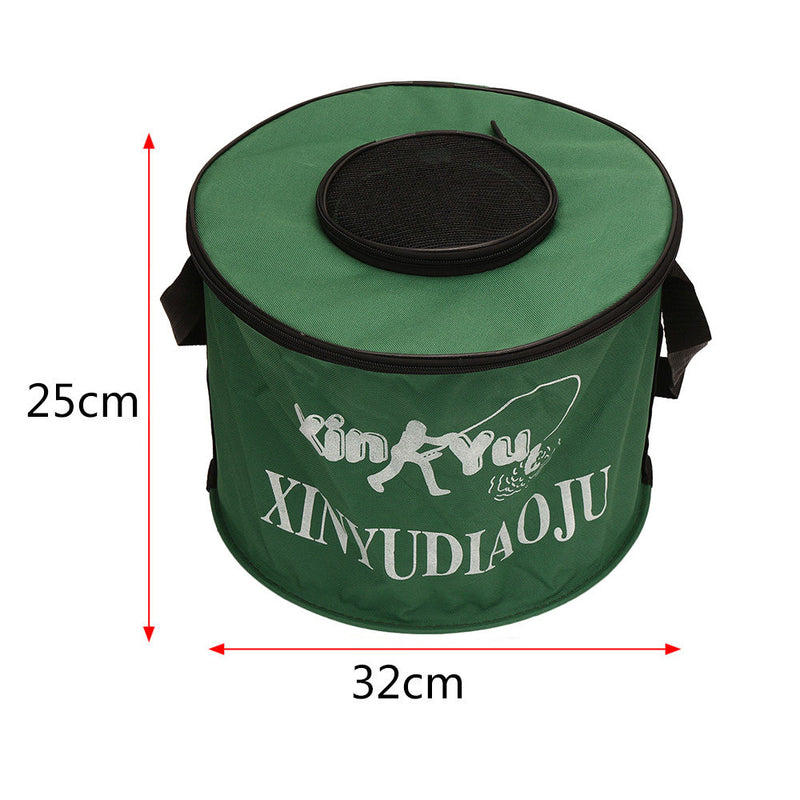 1 x Fishing Bucket Folding Collapsible Barrel Fishing Camping Washbasin Bag Hot