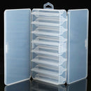 Plastic Fishing Lure Bait Hook Tackle Storage Box Case Container 14 Compartments