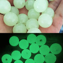 1000 x Plastic Round Glow Luminous Fishing Beads Tackle Lures Fishing Accessorie