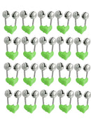 20 x Rod Tip Clamp Fishing Pole Fish Bite Lure Alarm Alert Twin Bell Ring Clip