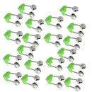 20 x Rod Tip Clamp Fishing Pole Fish Bite Lure Alarm Alert Twin Bell Ring Clip