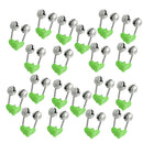 20 x Rod Tip Clamp Fishing Pole Fish Bite Lure Alarm Alert Twin Bell Ring Clip