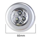 5Pcs 3-LEDs Closet Lights Under Cabinet Puck Touch Night Light Good Quality