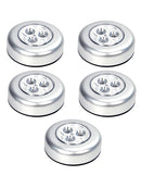 5Pcs 3-LEDs Closet Lights Under Cabinet Puck Touch Night Light New Hot