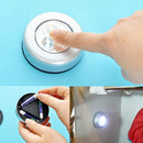 5Pcs 3-LEDs Closet Lights Under Cabinet Puck Touch Night Light Good Quality