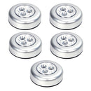 5pcs 3LED Closet Lights Under Cabinet AAA Battery Powered Puck Touch Night Light