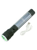 Solar Panel Charging Flashlight Hiking Light Source for Emergency Light Use