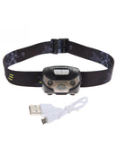 Waterproof LED Head Torch Rechargeable Outdoor Head Lamp 5W Fishing Light