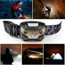 Waterproof LED Head Torch Rechargeable Outdoor Head Lamp 5W Fishing Light