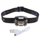 Waterproof LED Head Torch Rechargeable Outdoor Head Lamp 5W Fishing Light