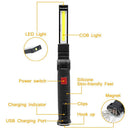 Outdoor Torch Rechargeable Lantern Built-in Battery COB LED Charging Flashlight