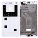 For Huawei P9 Lite Battery Back Cover + Front Housing LCD Frame Bezel Plate(White)
