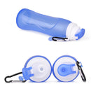 Silicone Portable Foldable Water Bottle 500ml Collapsible Drink Sports Hiking