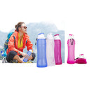 Silicone Portable Foldable Water Bottle 500ml Collapsible Drink Sports Hiking