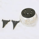 Outdoor LED Solar Crack Ball Lawn Light Waterproof Ground Round Light Glass