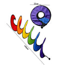 22x145cm Rainbow Spiral Windmill Colorful Wind Spinner Decorations Wind Spinner
