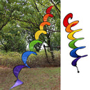 22x145cm Rainbow Spiral Windmill Colorful Wind Spinner Decorations Wind Spinner