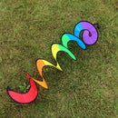 22x145cm Rainbow Spiral Windmill Colorful Wind Spinner Decorations Wind Spinner
