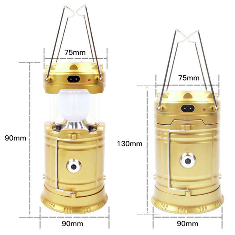 1 x Portable LED Camping Lantern Light Bright Collapsible Lamp Flood Lamp Useful